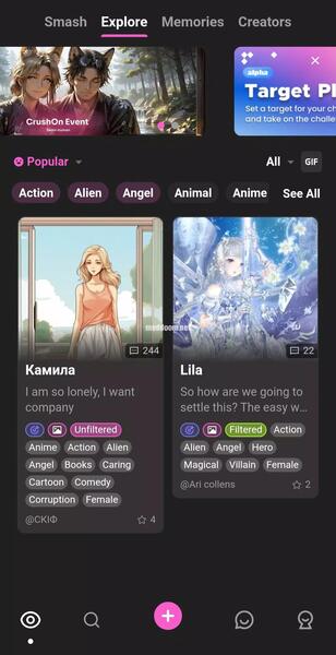 Crushon AI App