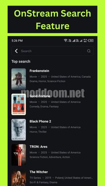 Onstream APK Unlimited Content