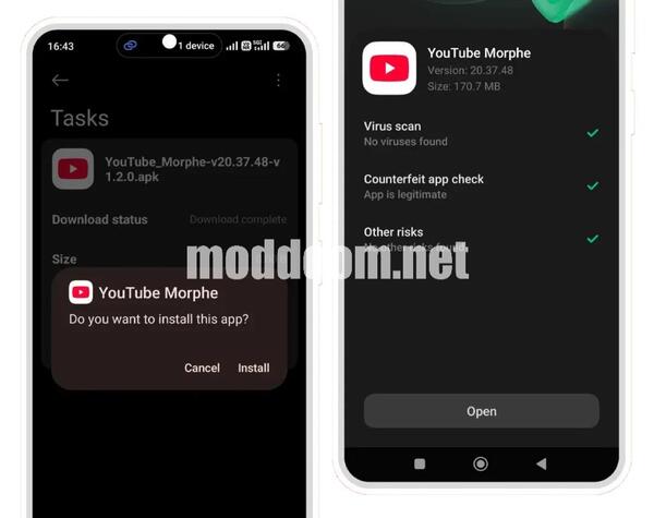 YouTube Morphe APK No Ads