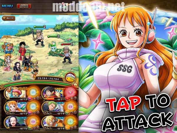 One Piece Treasure Cruise APK Menu
